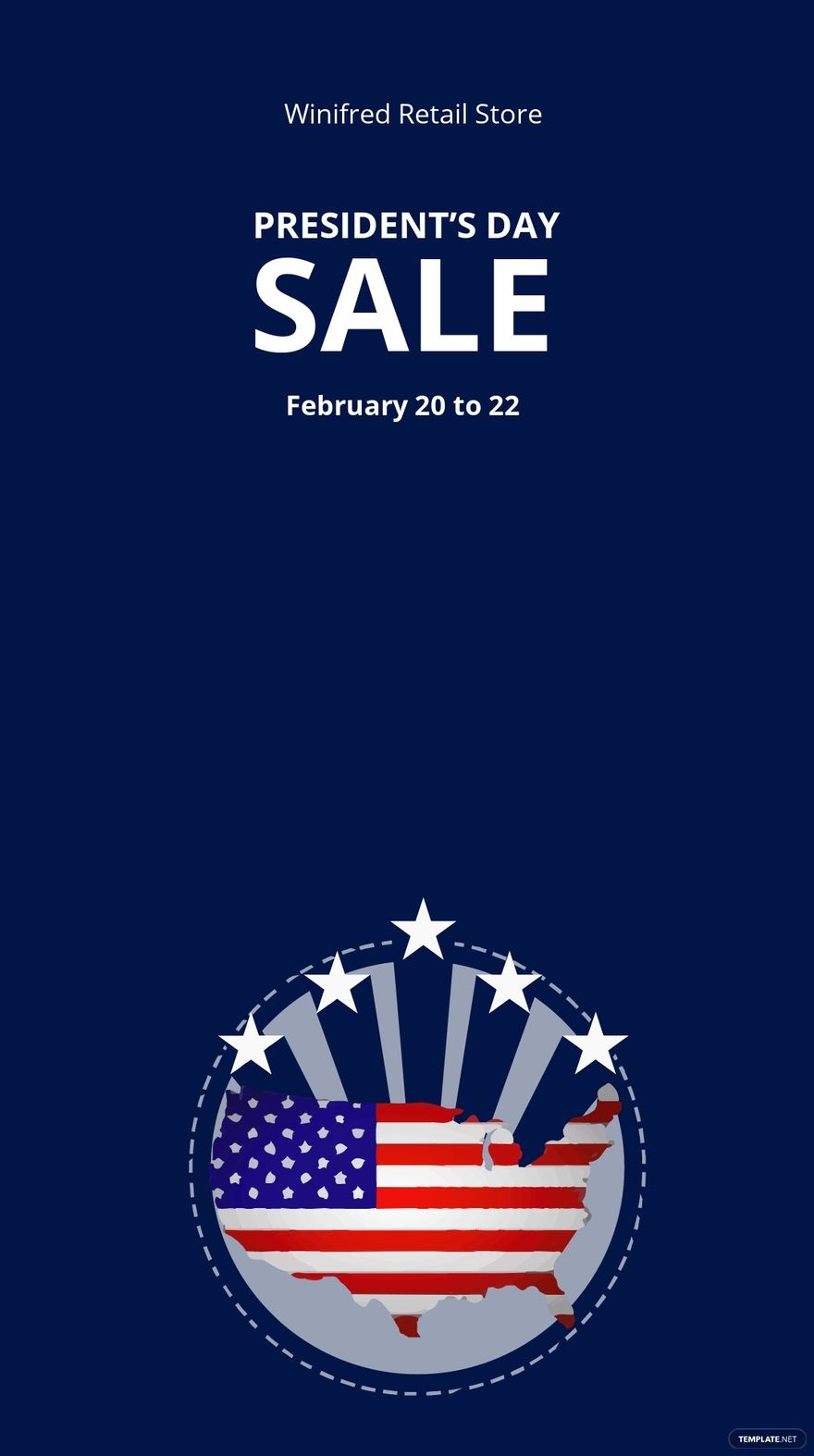 Presidents Day Sale Snapchat Geofilter Template