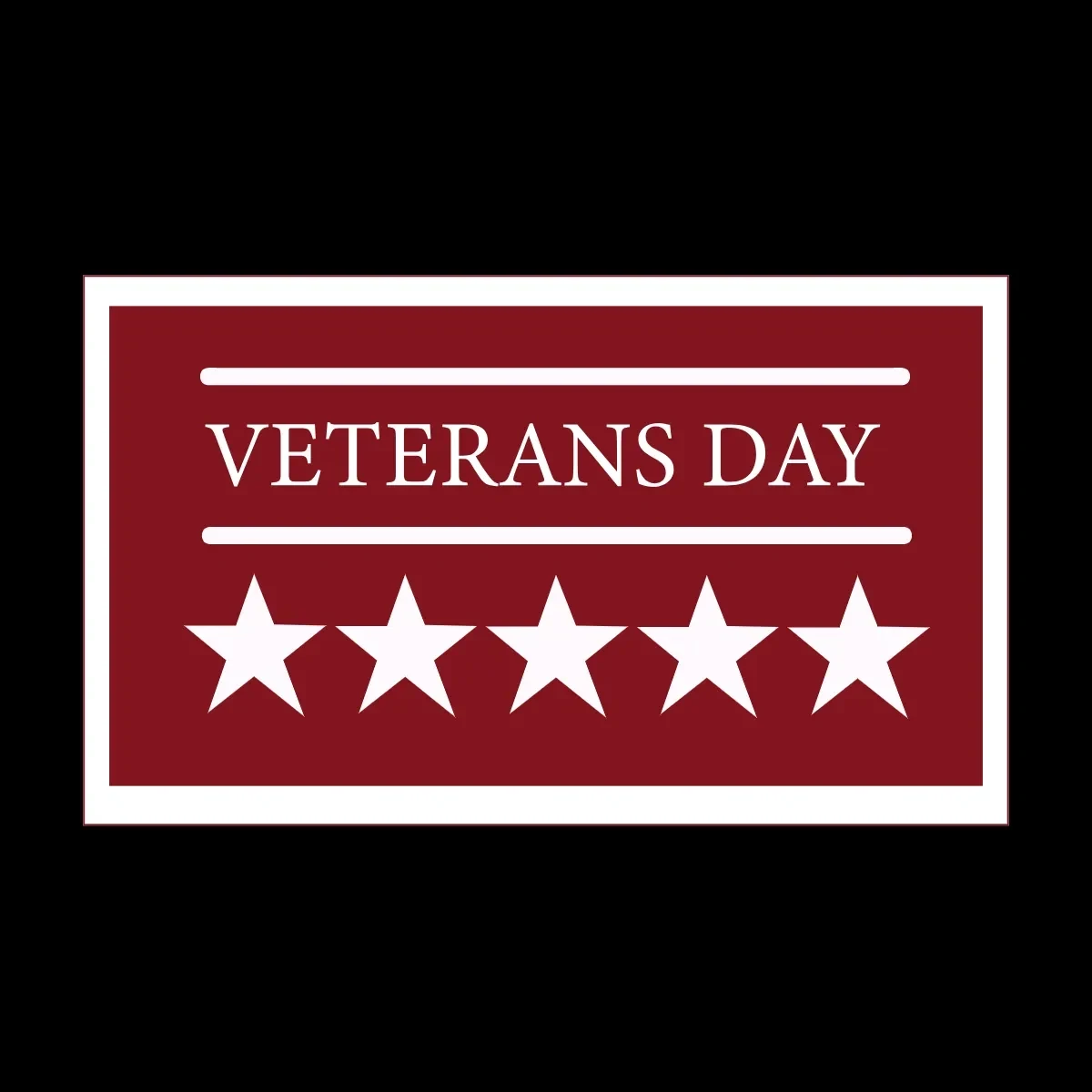 Free International Veterans Day Sign Clip Art Template to Edit Online