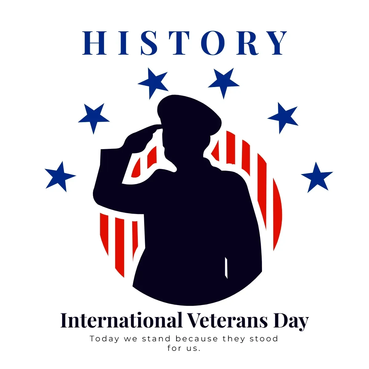 Free International Veterans Day History Clip Art Template to Edit Online