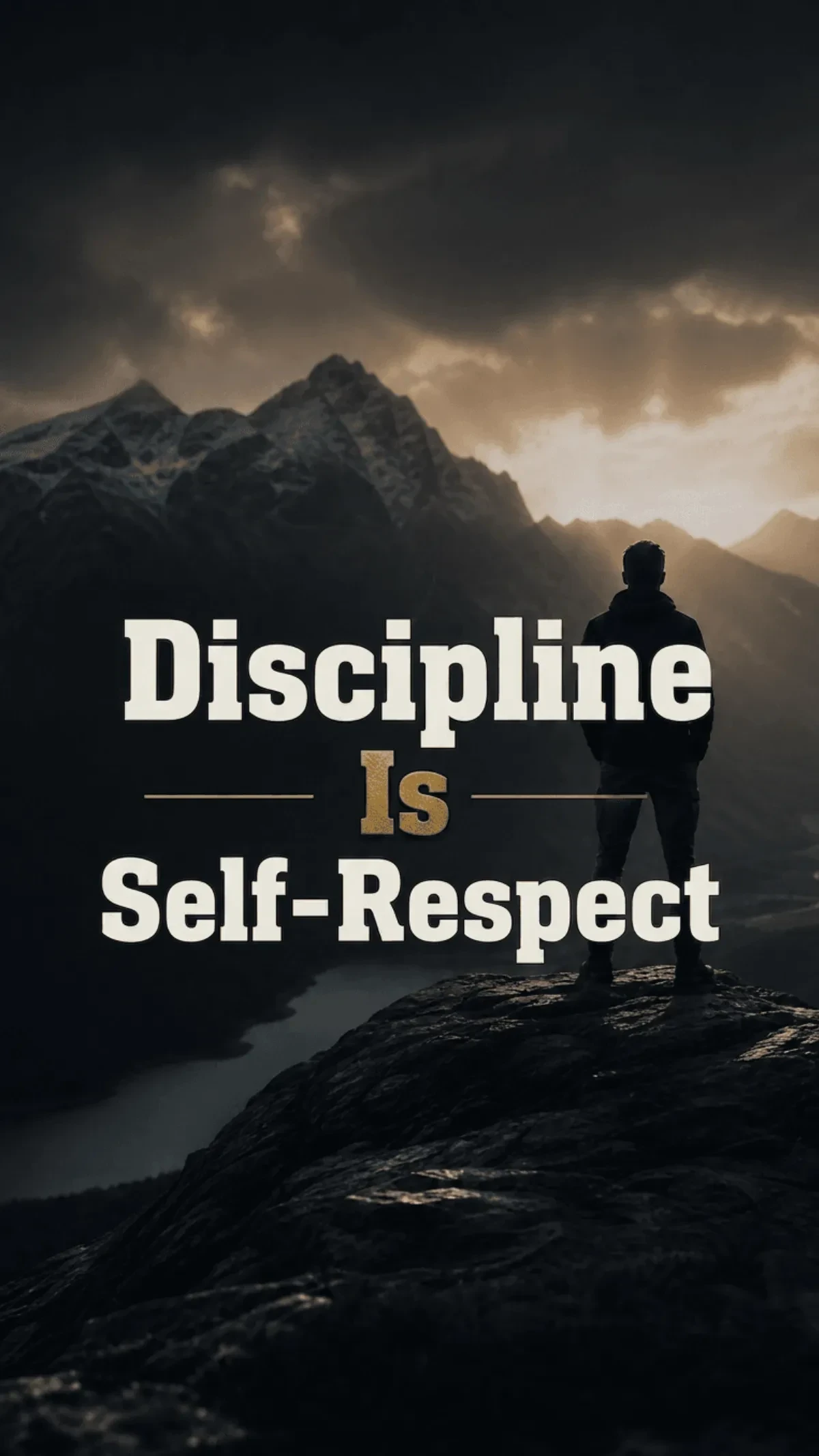 Discipline Is Self-Respect Quote Template