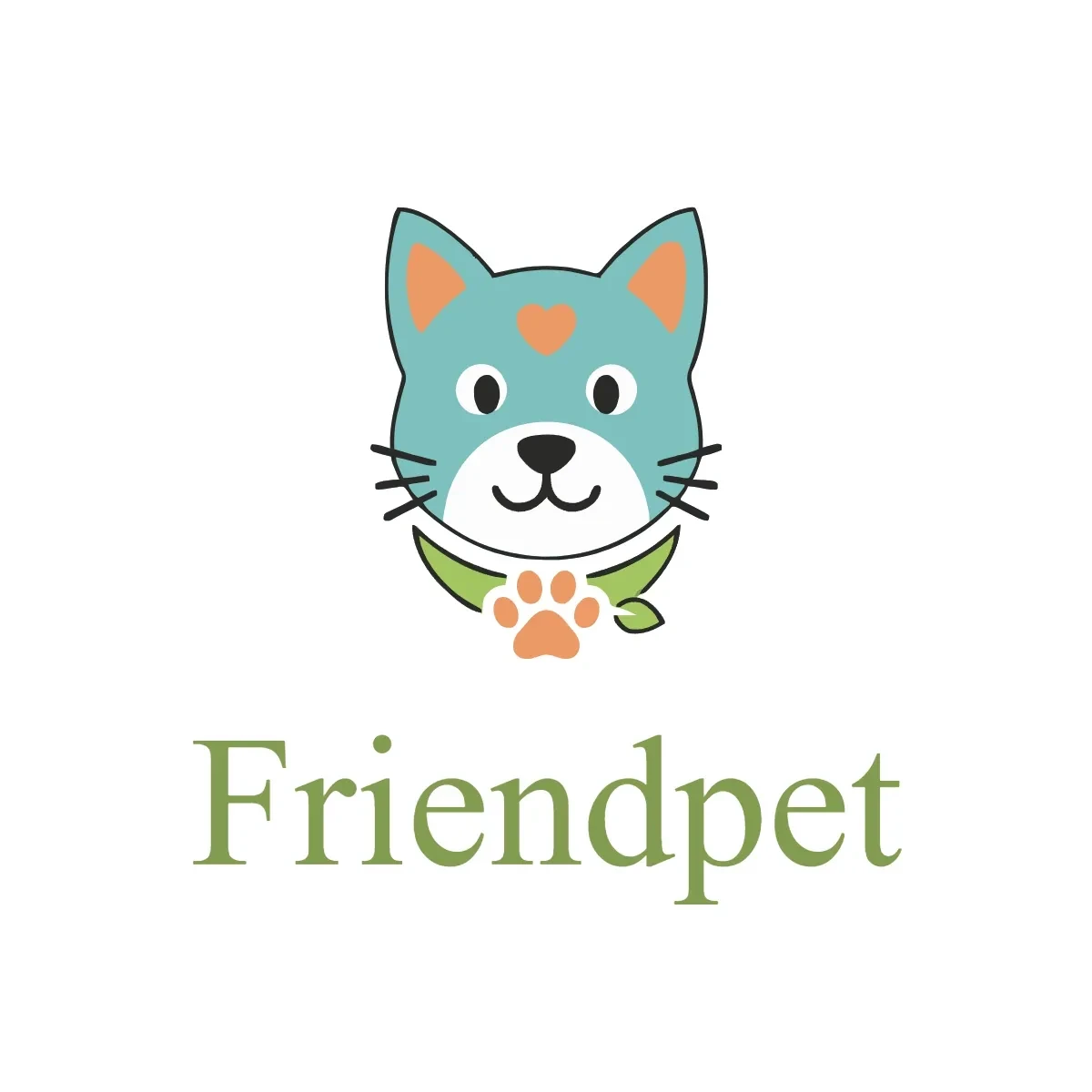 Free Friendly Pet Care Logo Template to Edit Online