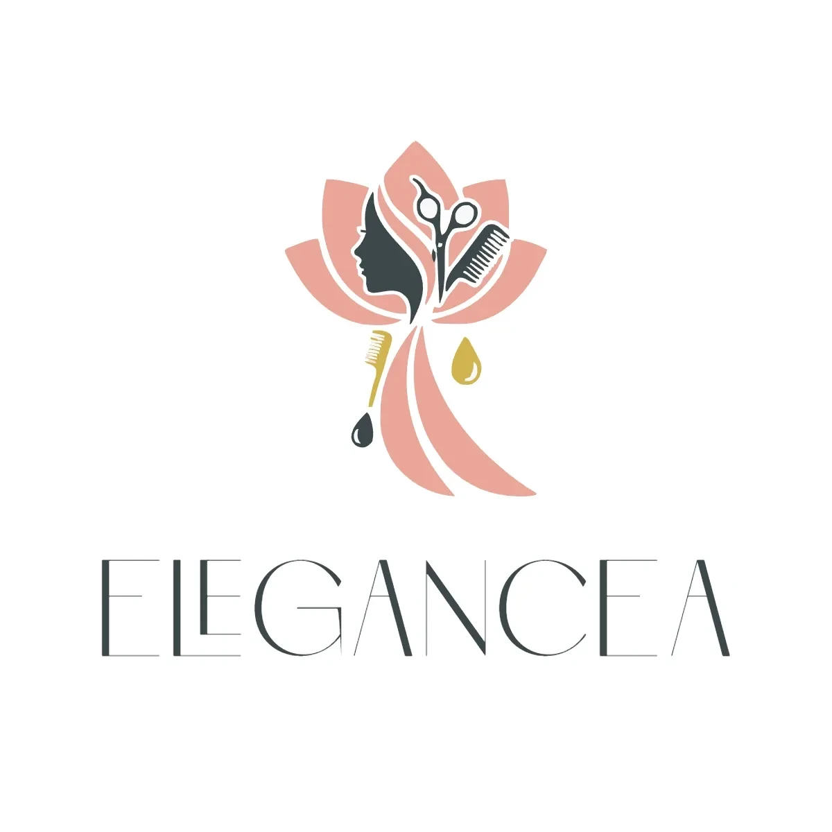Free Elegant Beauty Salon Logo Template to Edit Online
