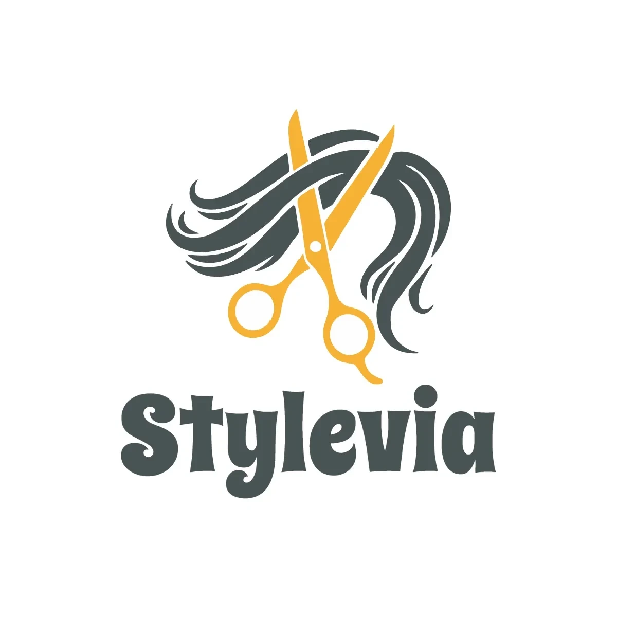Free Hair Styling Logo Template to Edit Online
