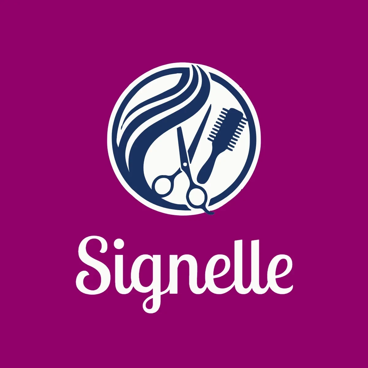 Free Signature Salon Logo Template to Edit Online