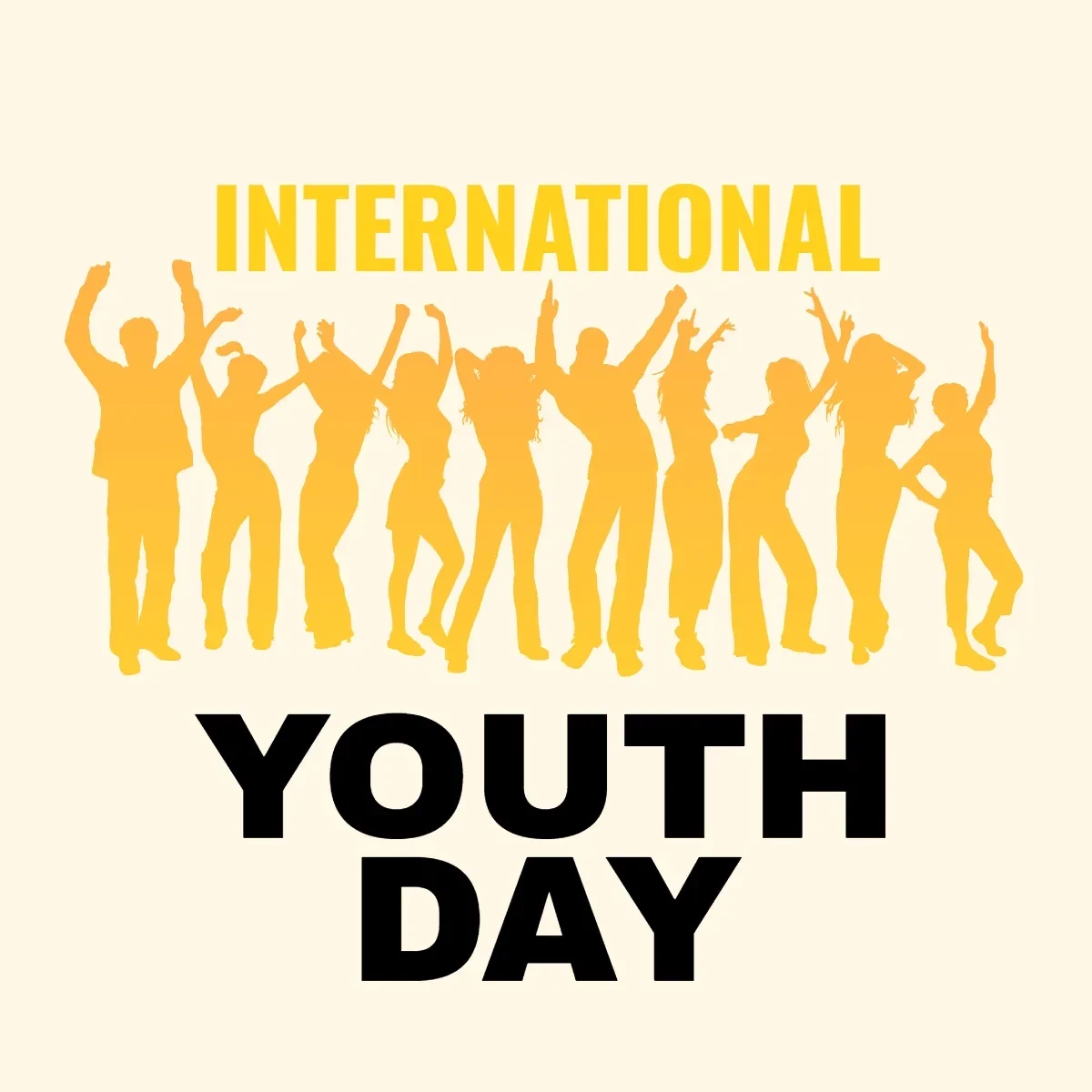 Free International Youth Day Design Clip Art Template to Edit Online