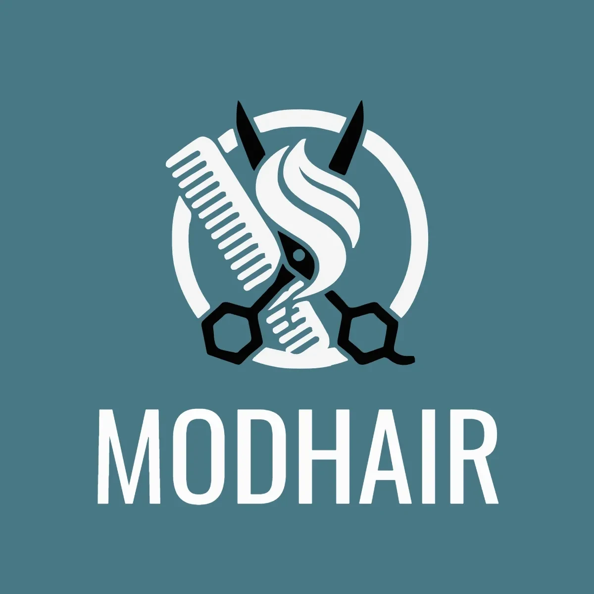 Free Modern Hair Salon Logo Template to Edit Online
