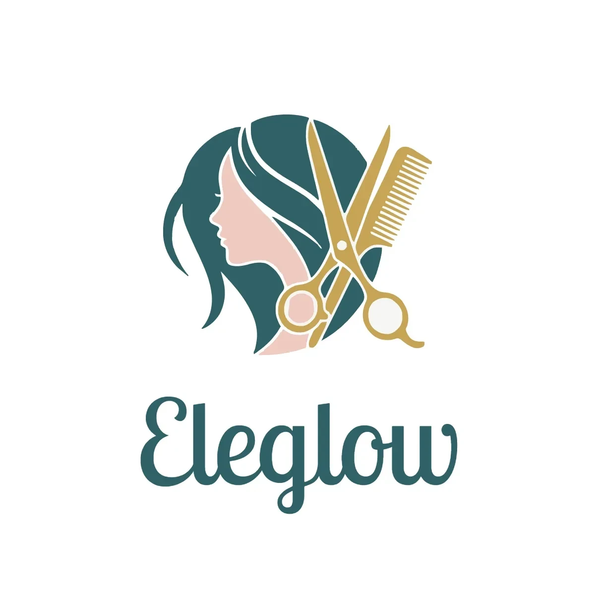 Free Elegant Hair Salon Logo Template to Edit Online