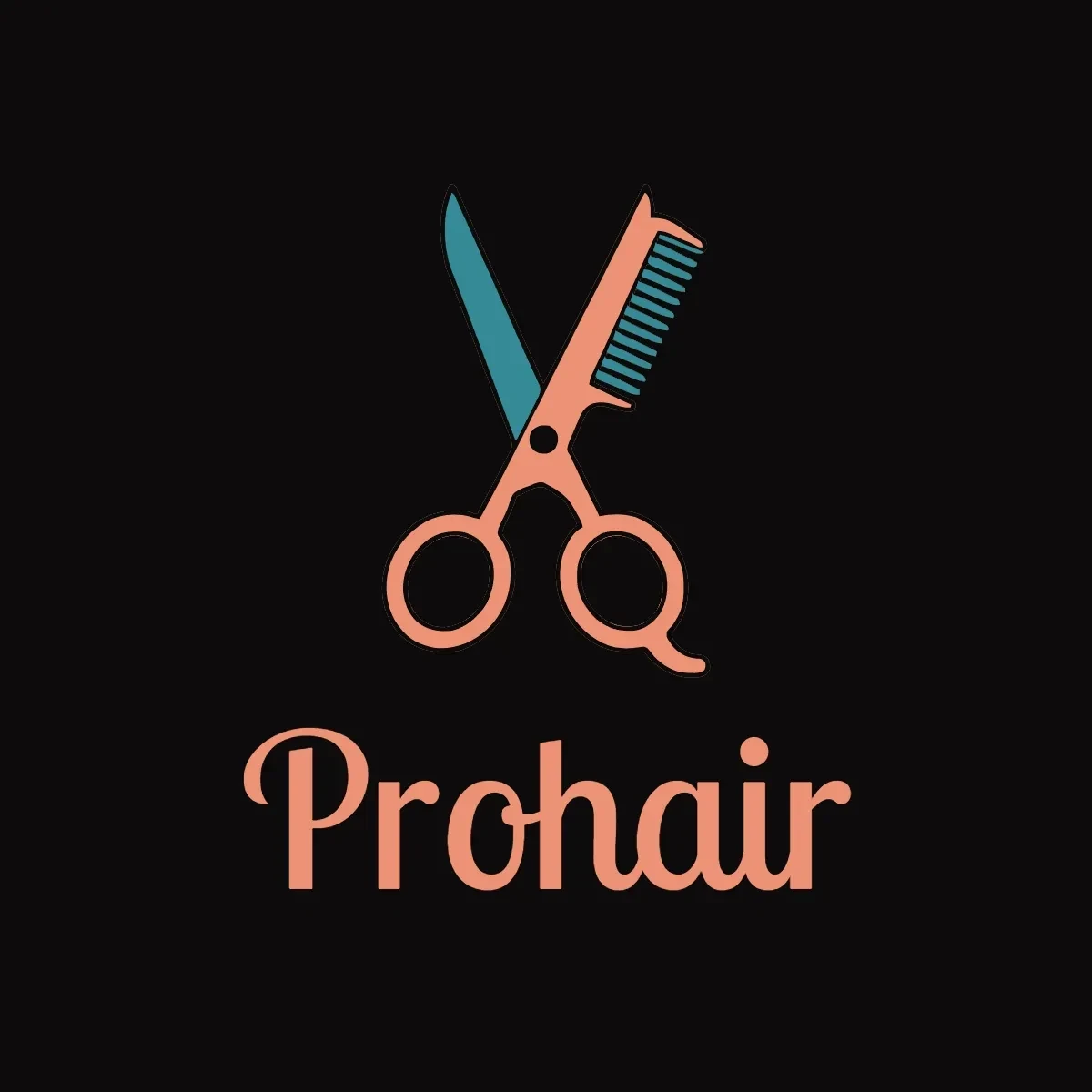 Free Professional Hair Salon Logo Template to Edit Online