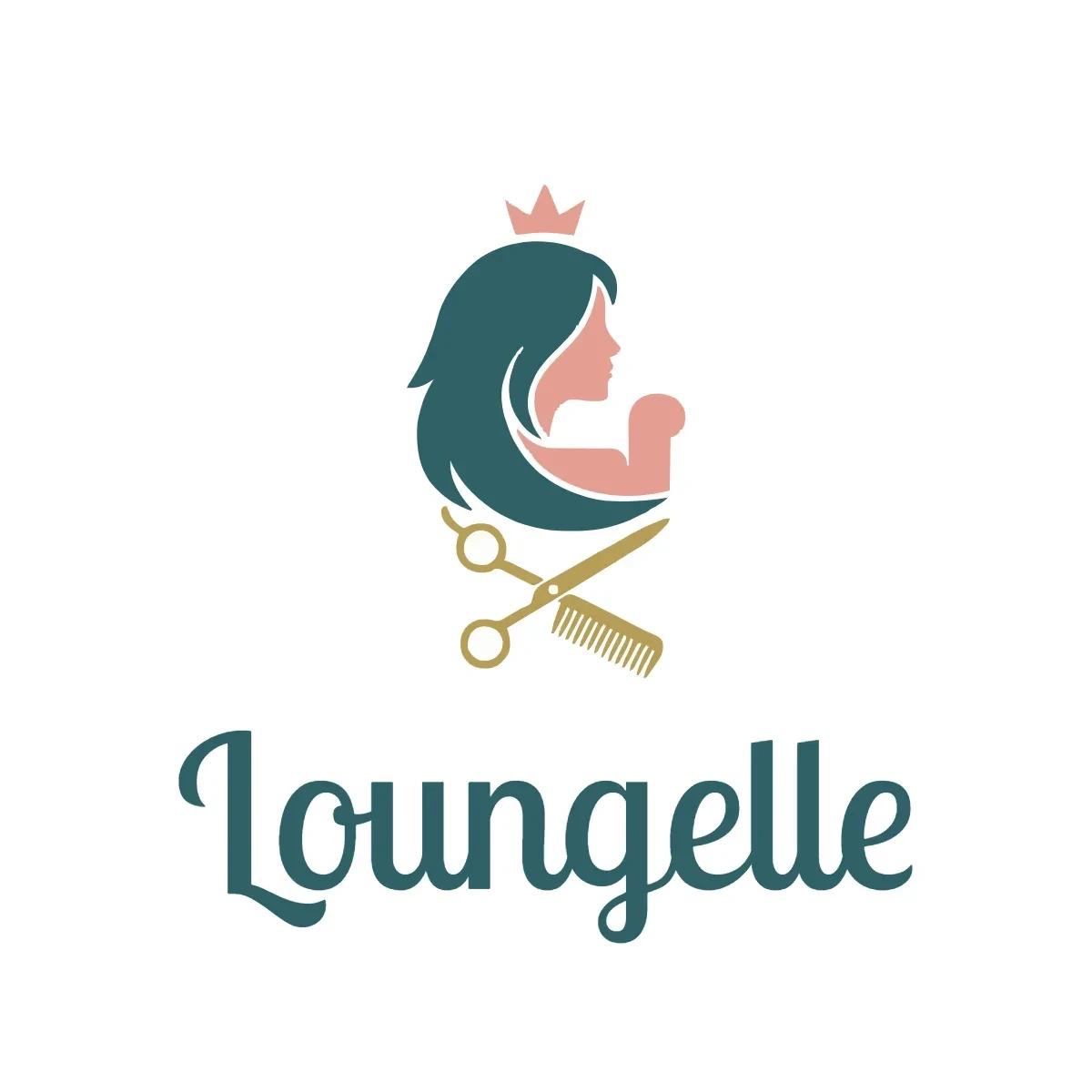 Free Hair Lounge Logo Template to Edit Online