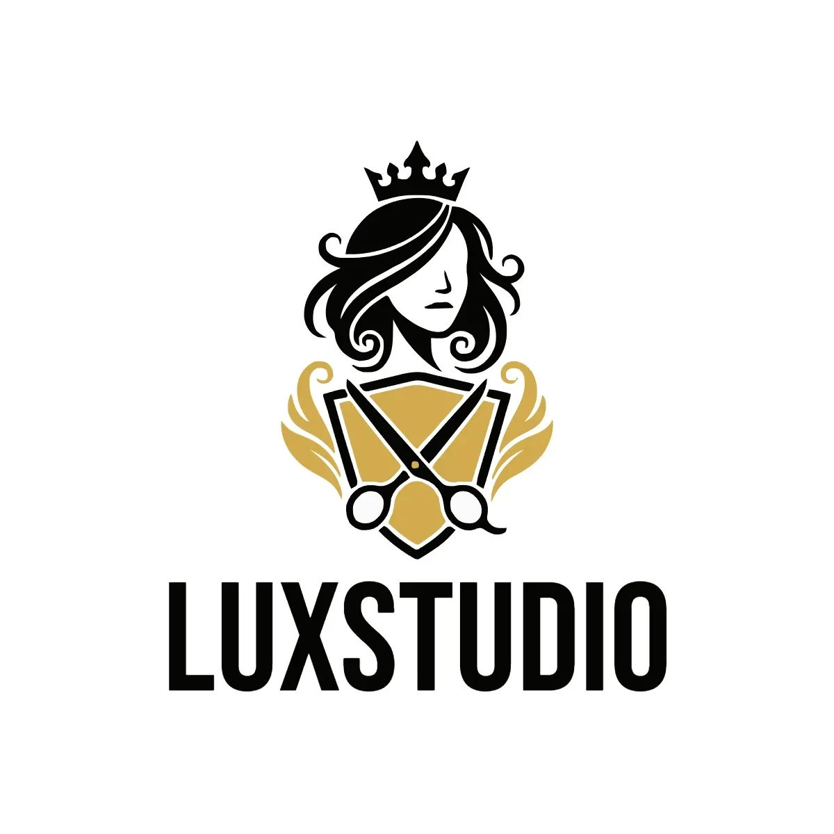 Free Luxury Hair Studio Logo Template to Edit Online
