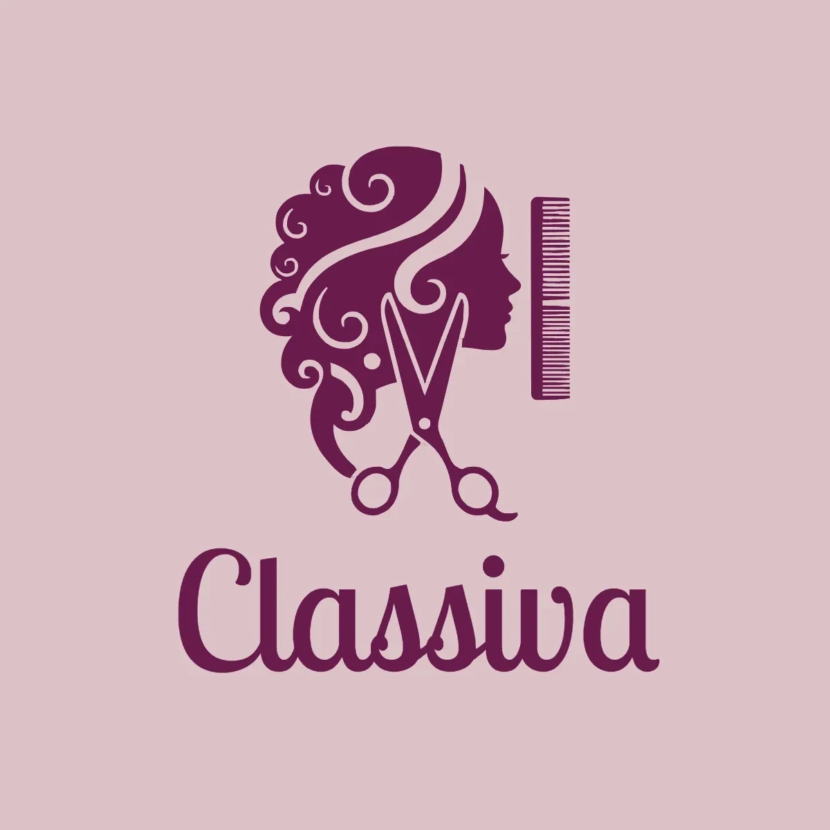 Free Classic Hair Salon Logo Template to Edit Online