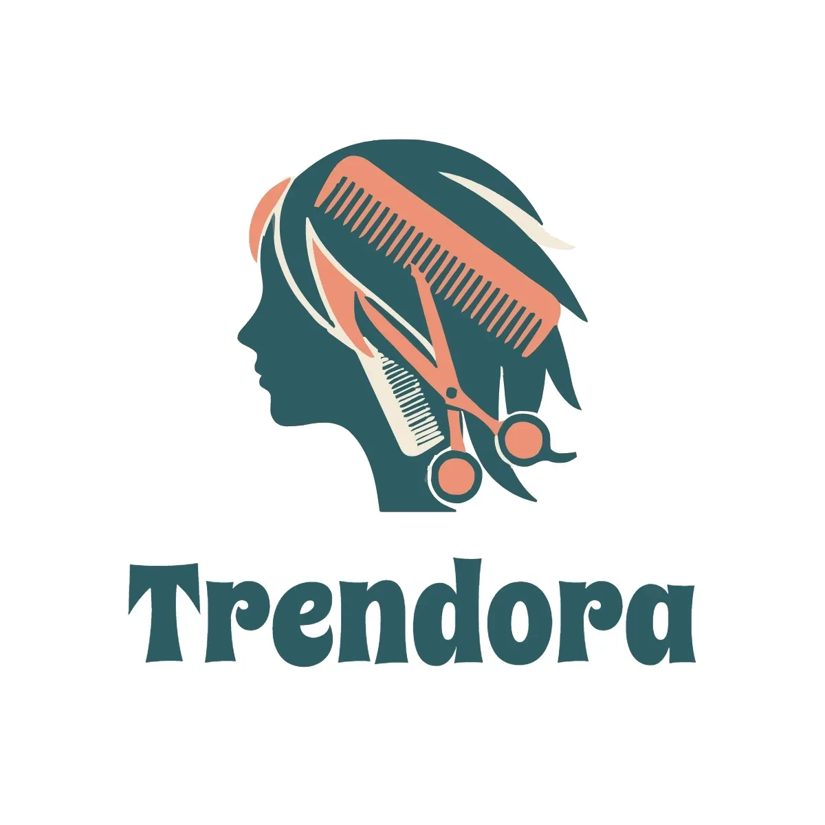 Free Trendy Hair Salon Logo Template to Edit Online