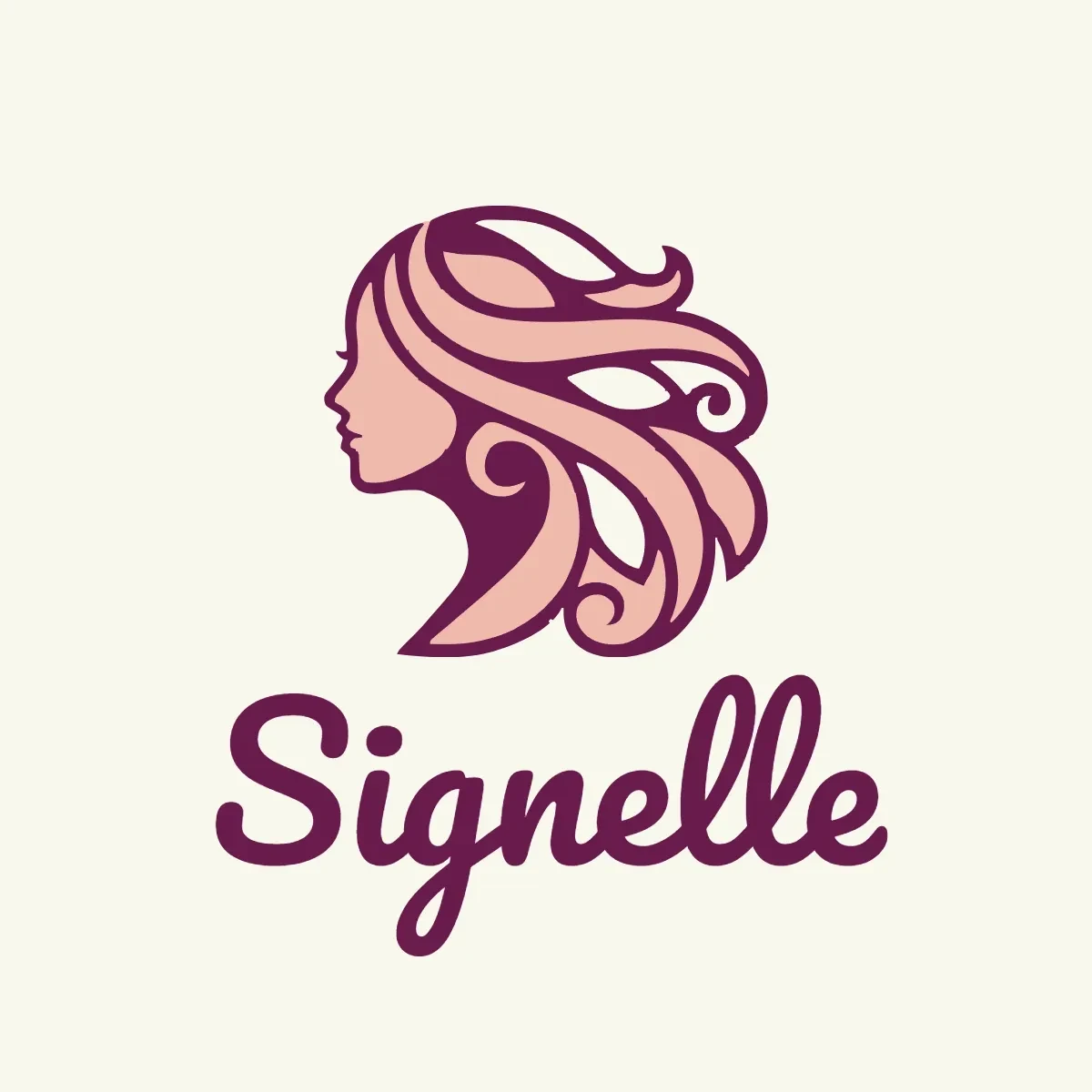 Free Signature Hair Logo Template to Edit Online