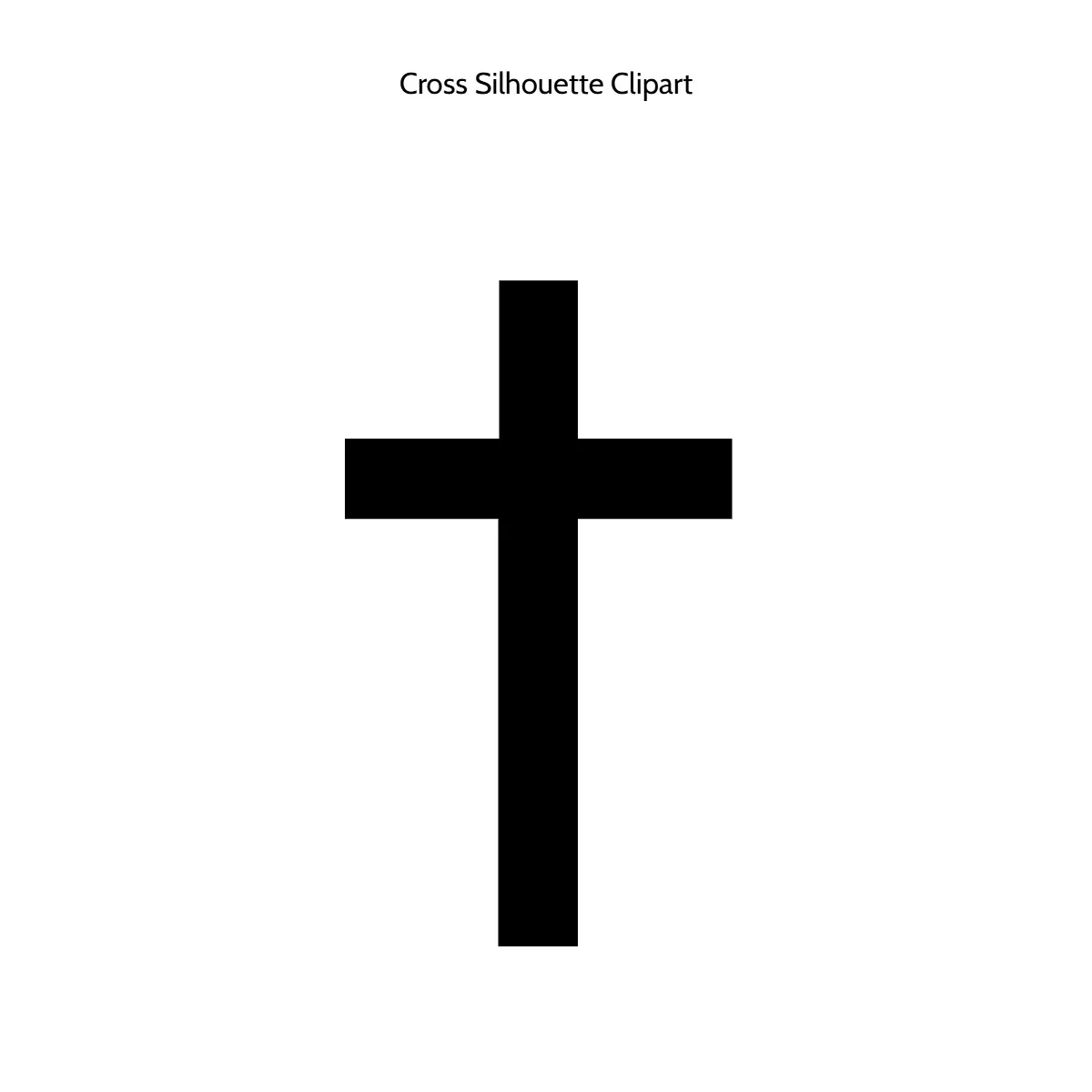 Free Cross Silhouette Clipart Template to Edit Online