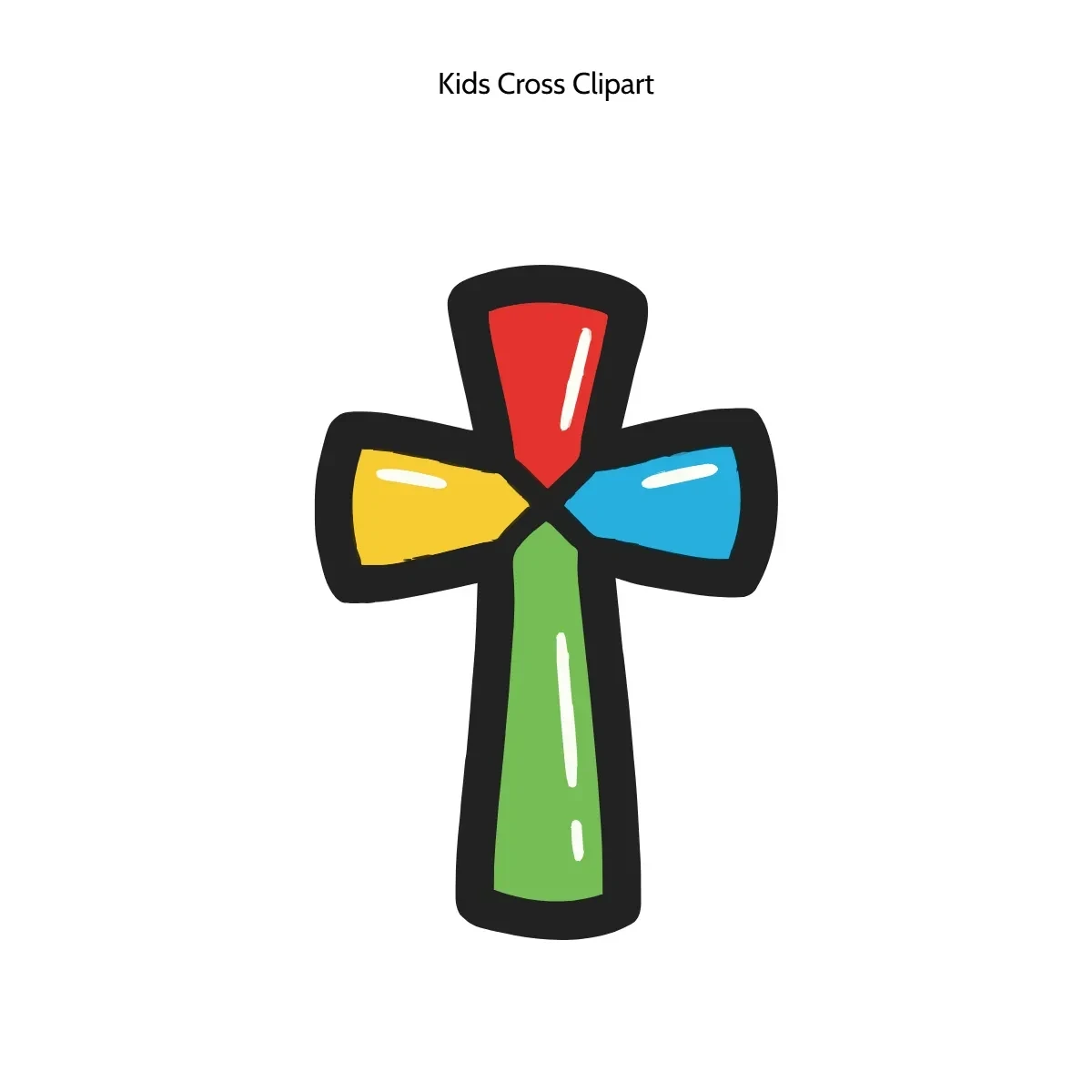 Free Kids Cross Clipart Template to Edit Online