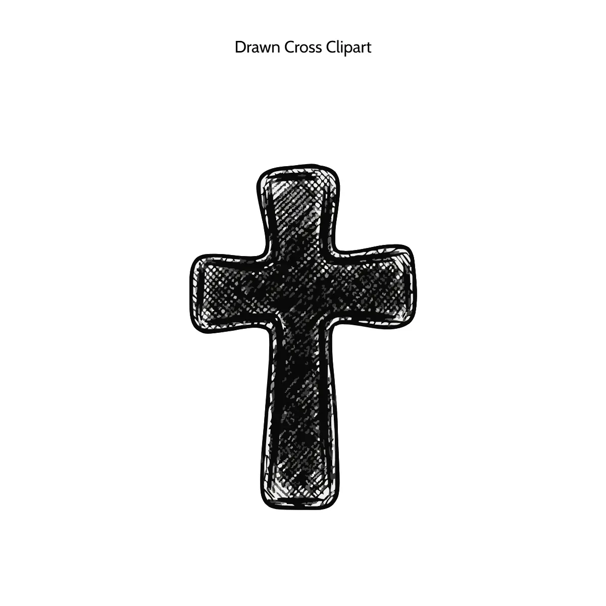 Free Drawn Cross Clipart Template to Edit Online