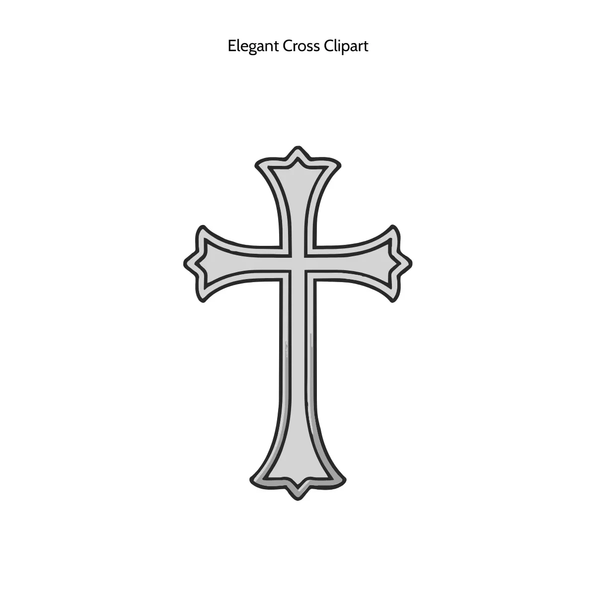 Free Elegant Cross Clipart Template to Edit Online