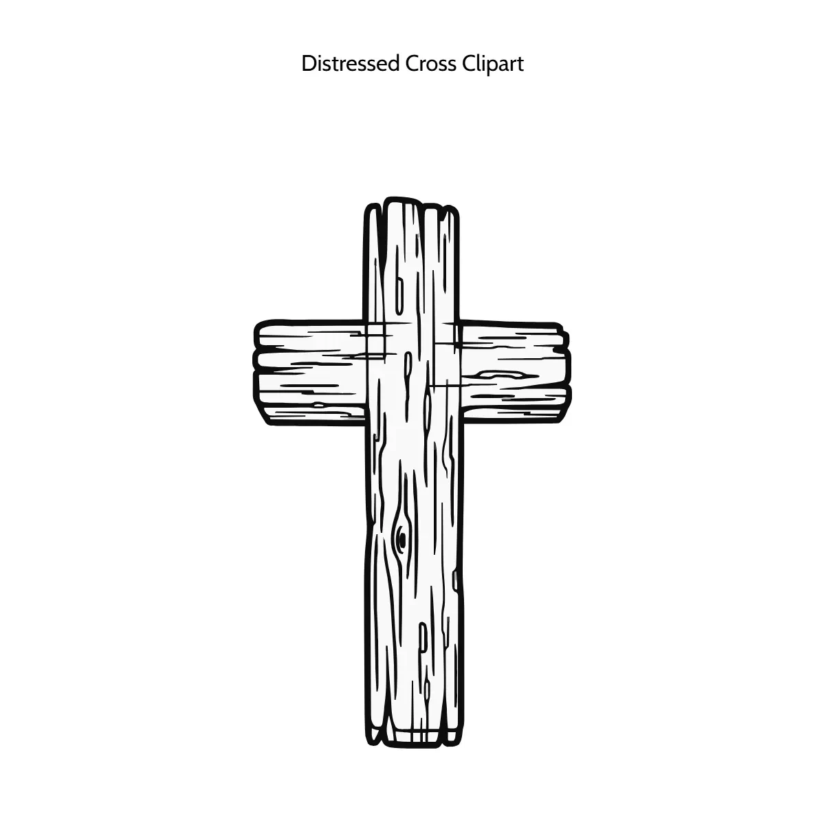 Free Distressed Cross Clipart Template to Edit Online