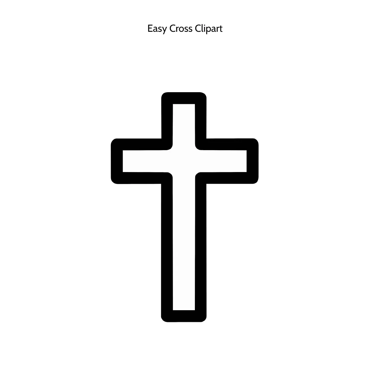 Free Easy Cross Clipart Template to Edit Online