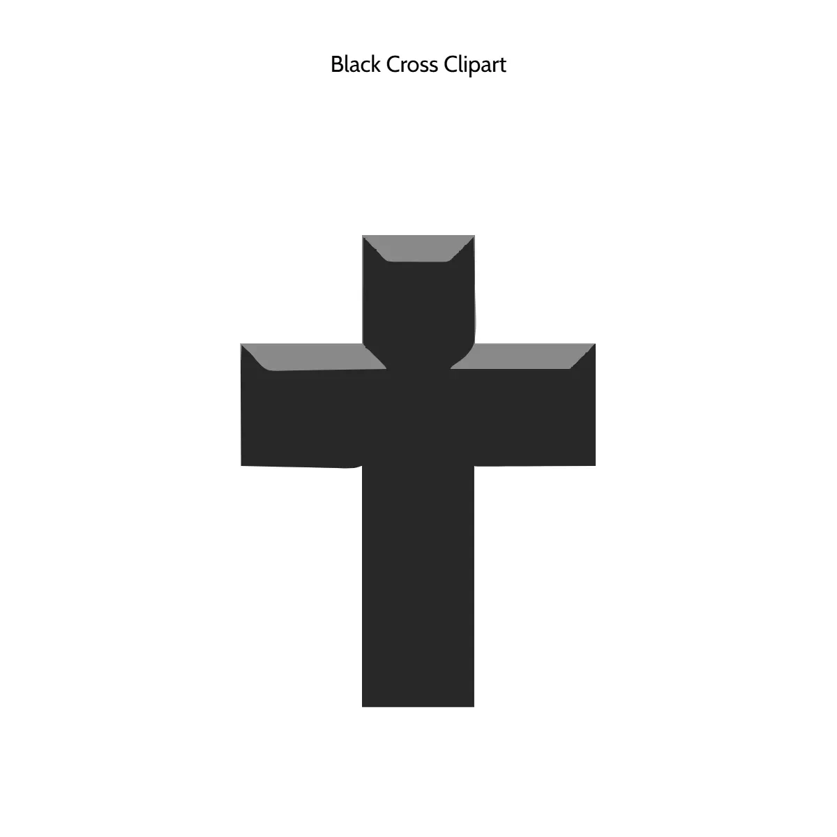 Free Black Cross Clipart Template to Edit Online