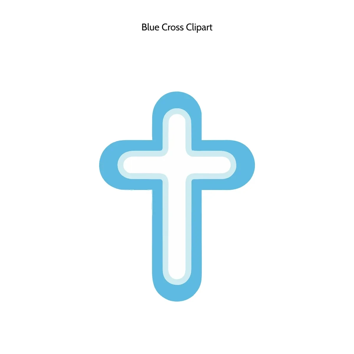 Free Blue Cross Clipart Template to Edit Online
