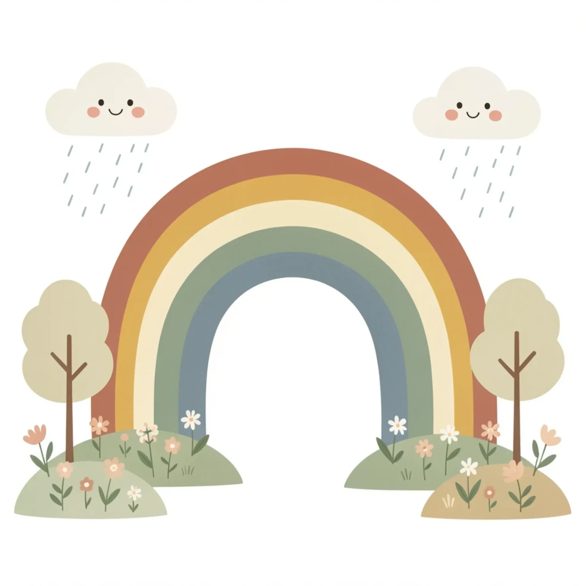 Free Boho Rainbow Illustration Template to Edit Online
