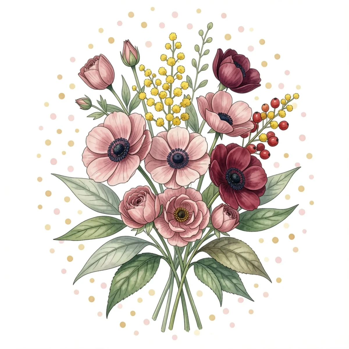 Free Flower Illustration Template to Edit Online