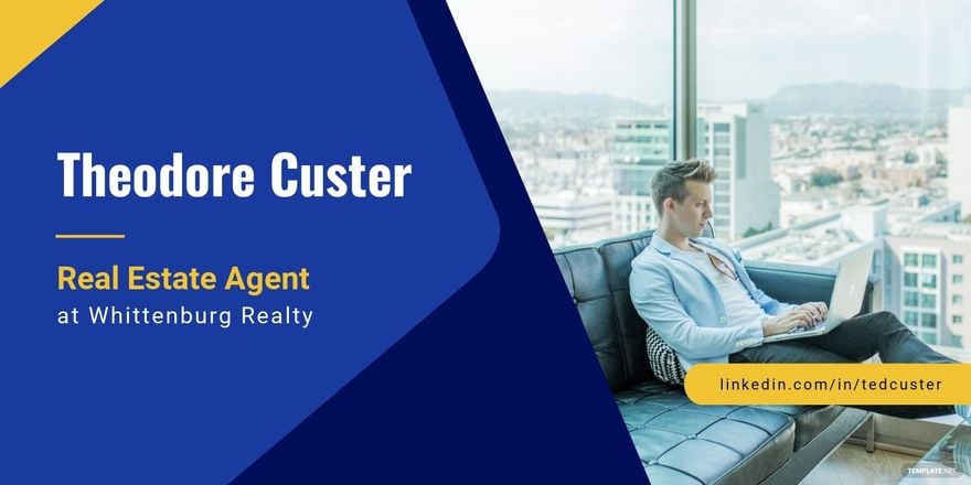 Real Estate Agent Linkedin Career Cover Photo Template