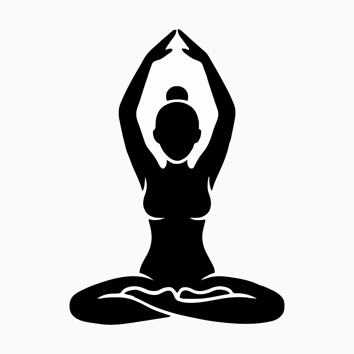 Free Yoga Pose Silhouette Template to Edit Online