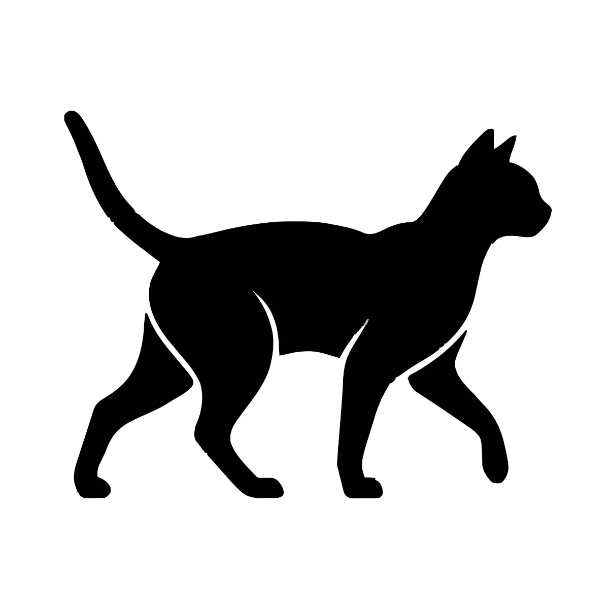 Free Cat Silhouette Template to Edit Online