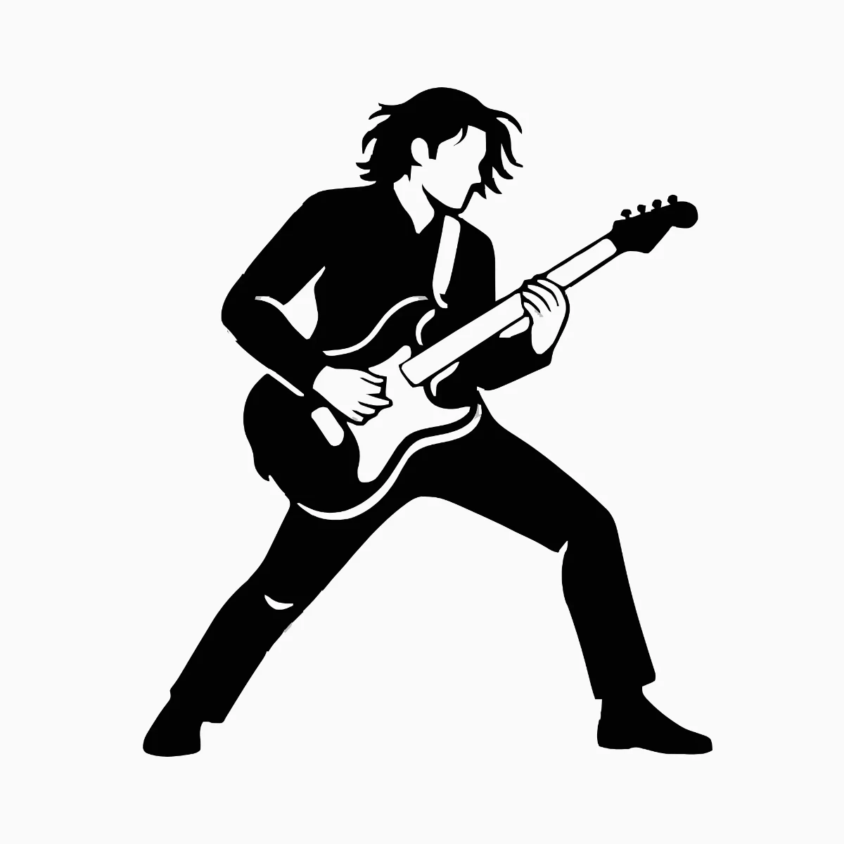 Free Guitar Player Silhouette Template to Edit Online Free Guitar Player Silhouette Template to Edit Online