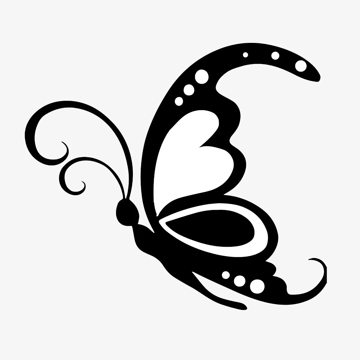 Free Butterfly Silhouette Template to Edit Online