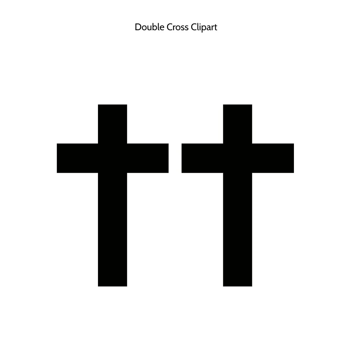 Free Double Cross Clipart Template to Edit Online