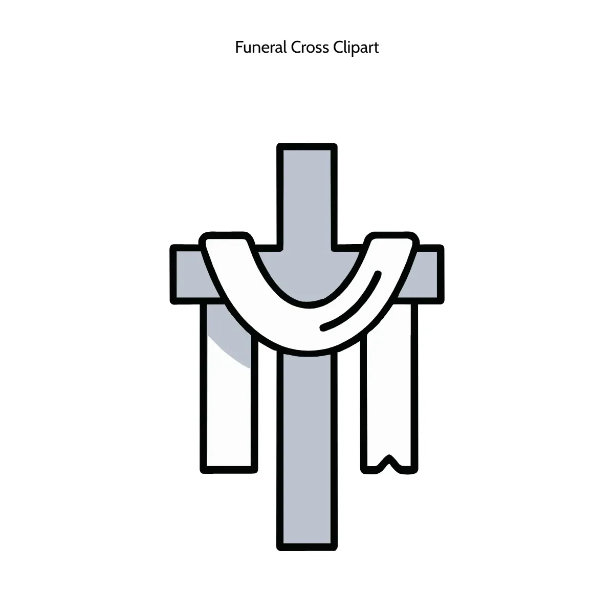 Free Funeral Cross Clipart Template to Edit Online