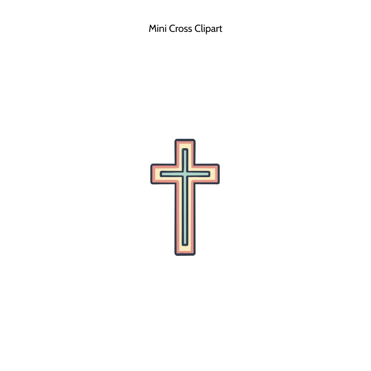 Free Mini Cross Clipart Template to Edit Online