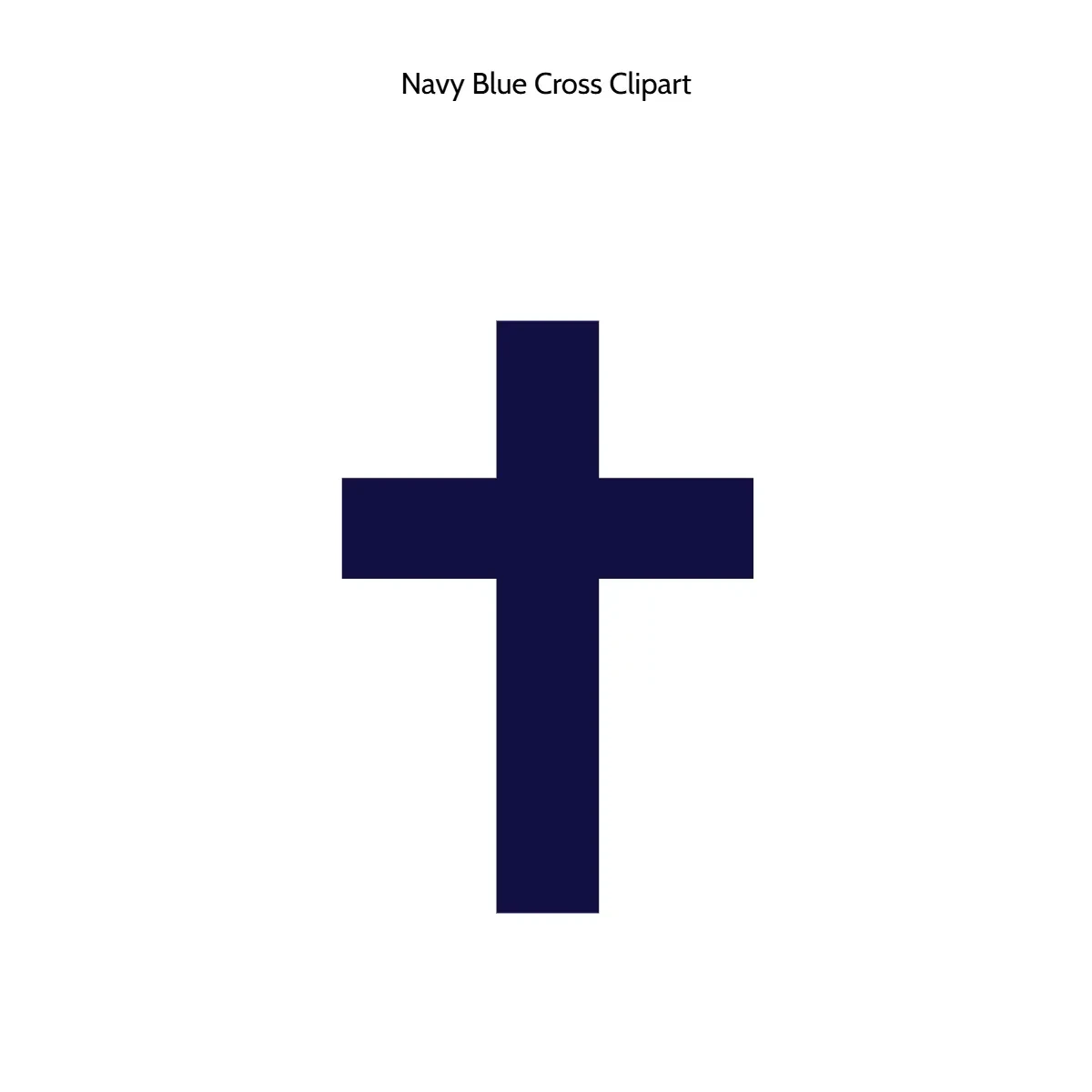 Free Navy Blue Cross Clipart Template to Edit Online
