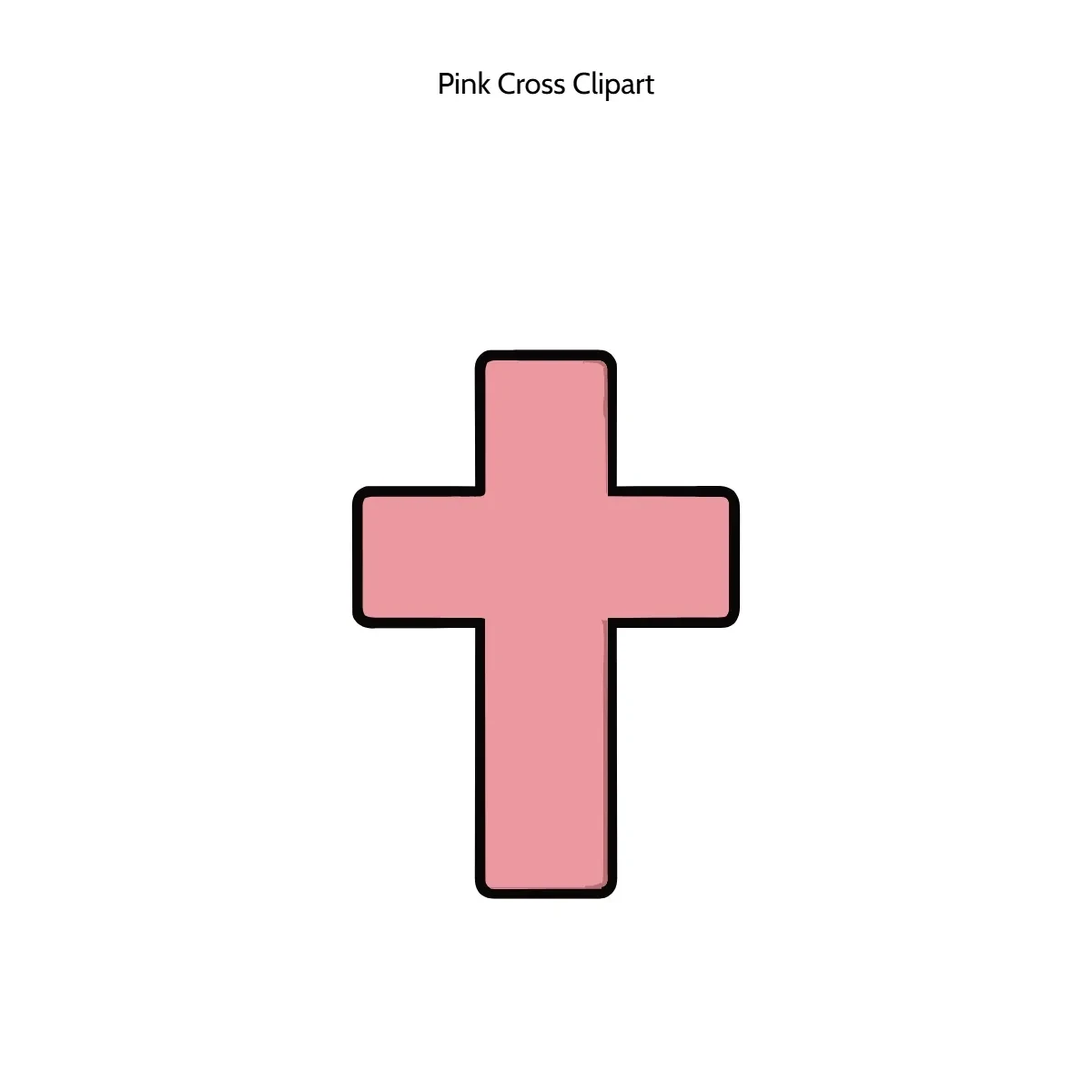 Free Pink Cross Clipart Template to Edit Online