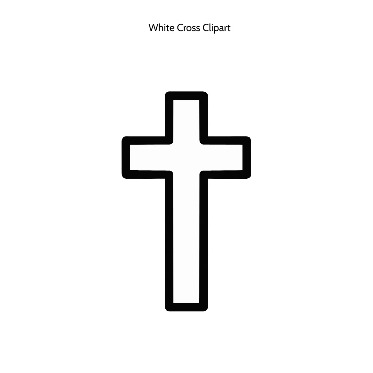 Free White Cross Clipart Template to Edit Online