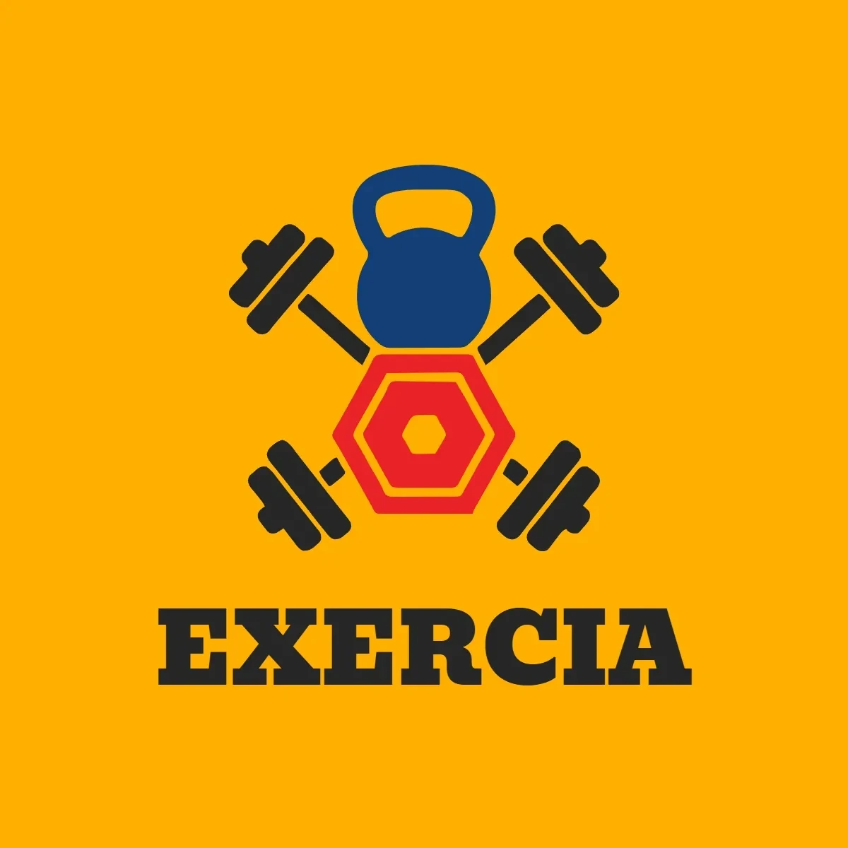 Free Exercise Equipment Logo Template to Edit Online