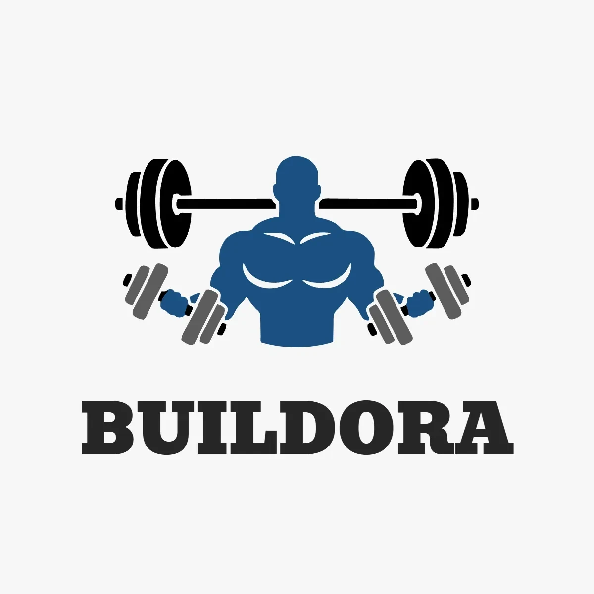Free Bodybuilding Equipment Logo Template to Edit Online