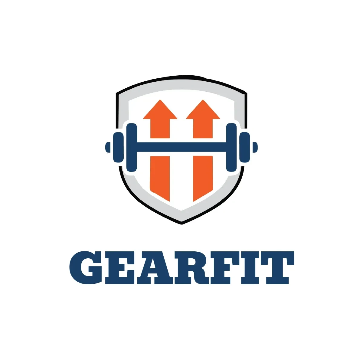 Free Fitness Gear Logo Template to Edit Online