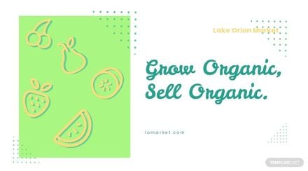 Organic Market Facebook App Ad Template