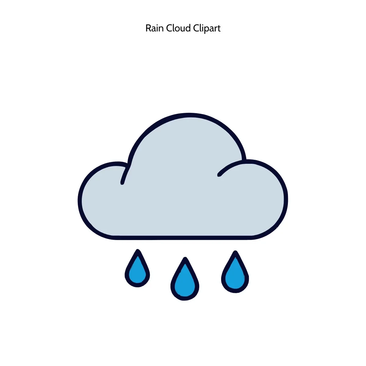 Free Rain Cloud Clipart Template to Edit Online