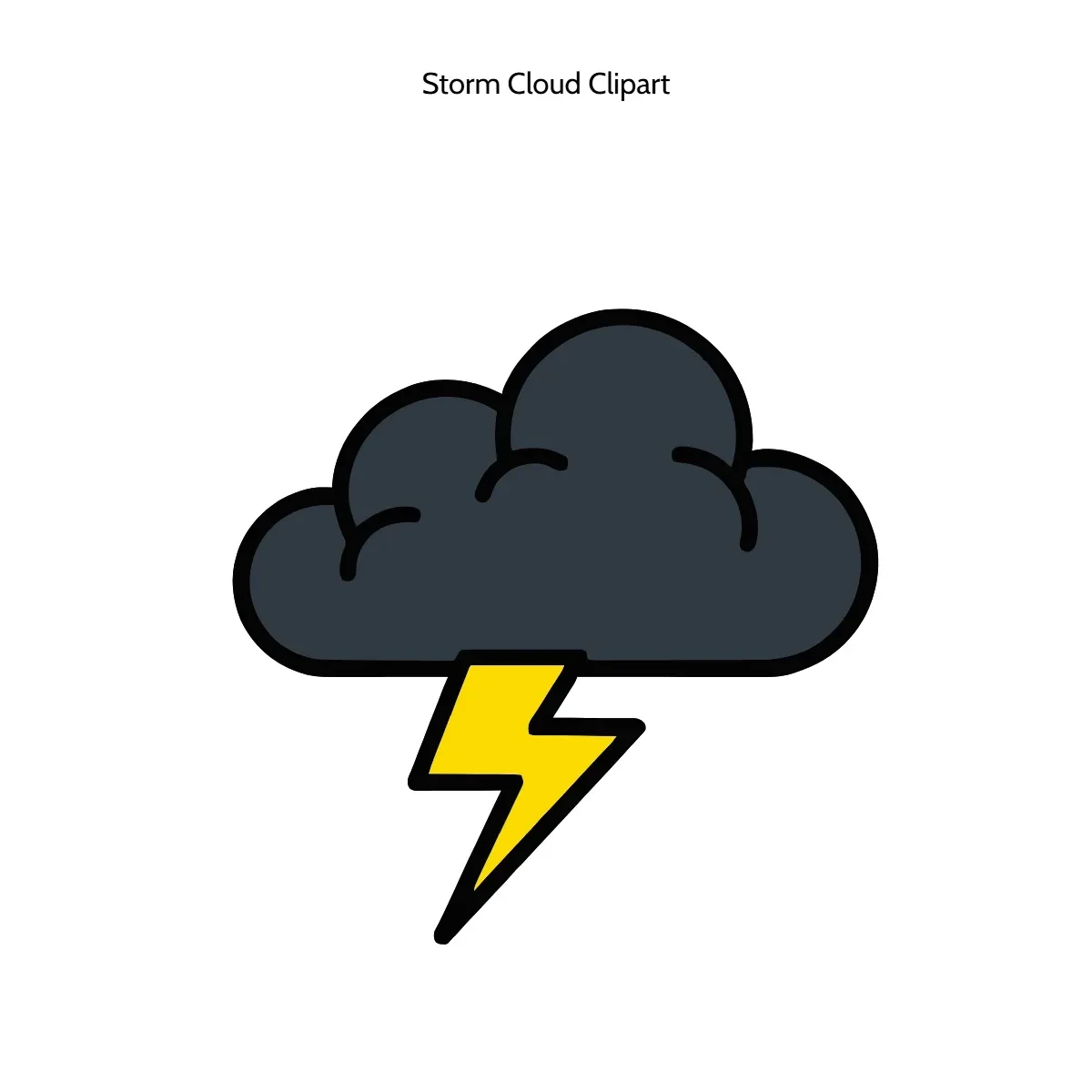 Free Storm Cloud Clipart Template to Edit Online