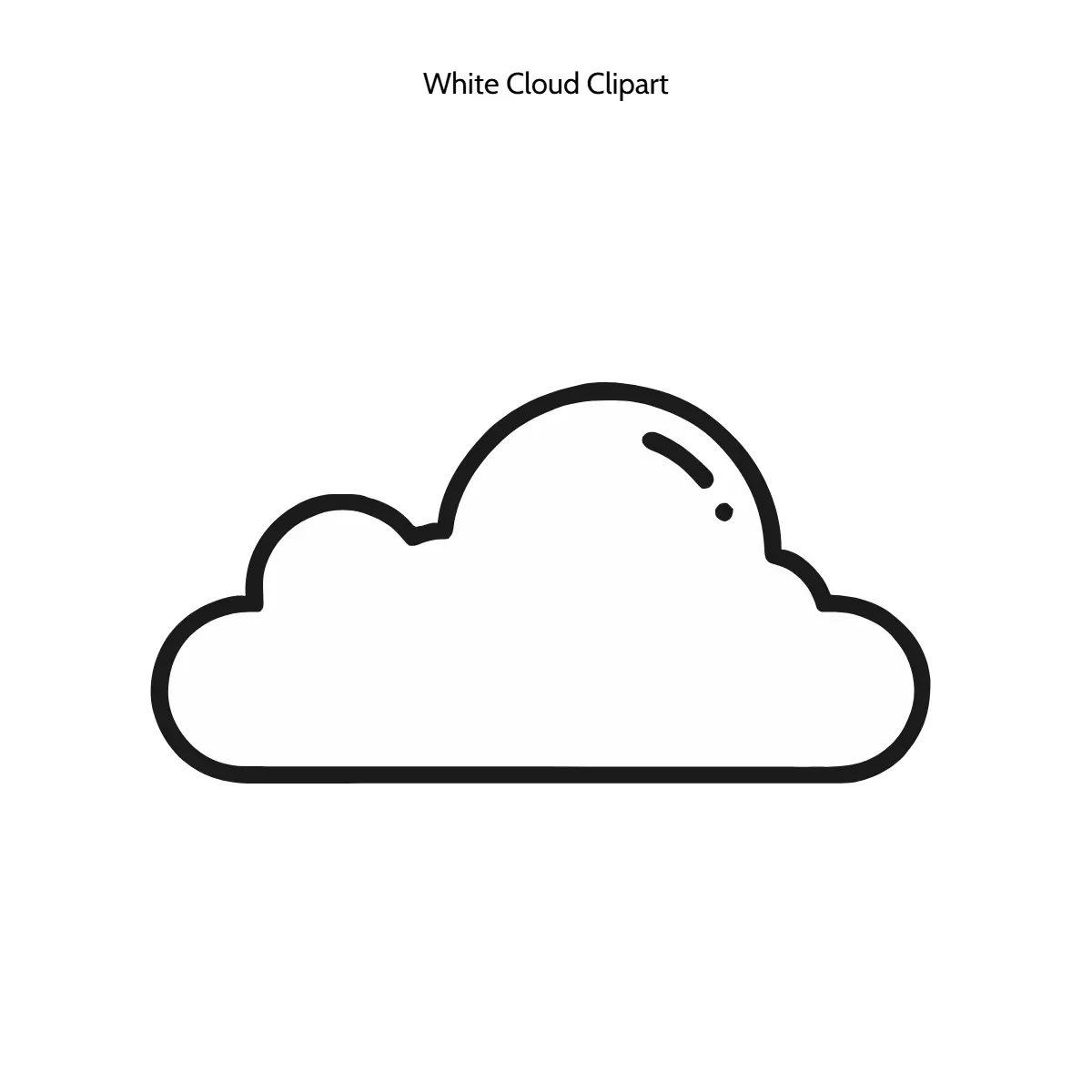 Free White Cloud Clipart Template to Edit Online