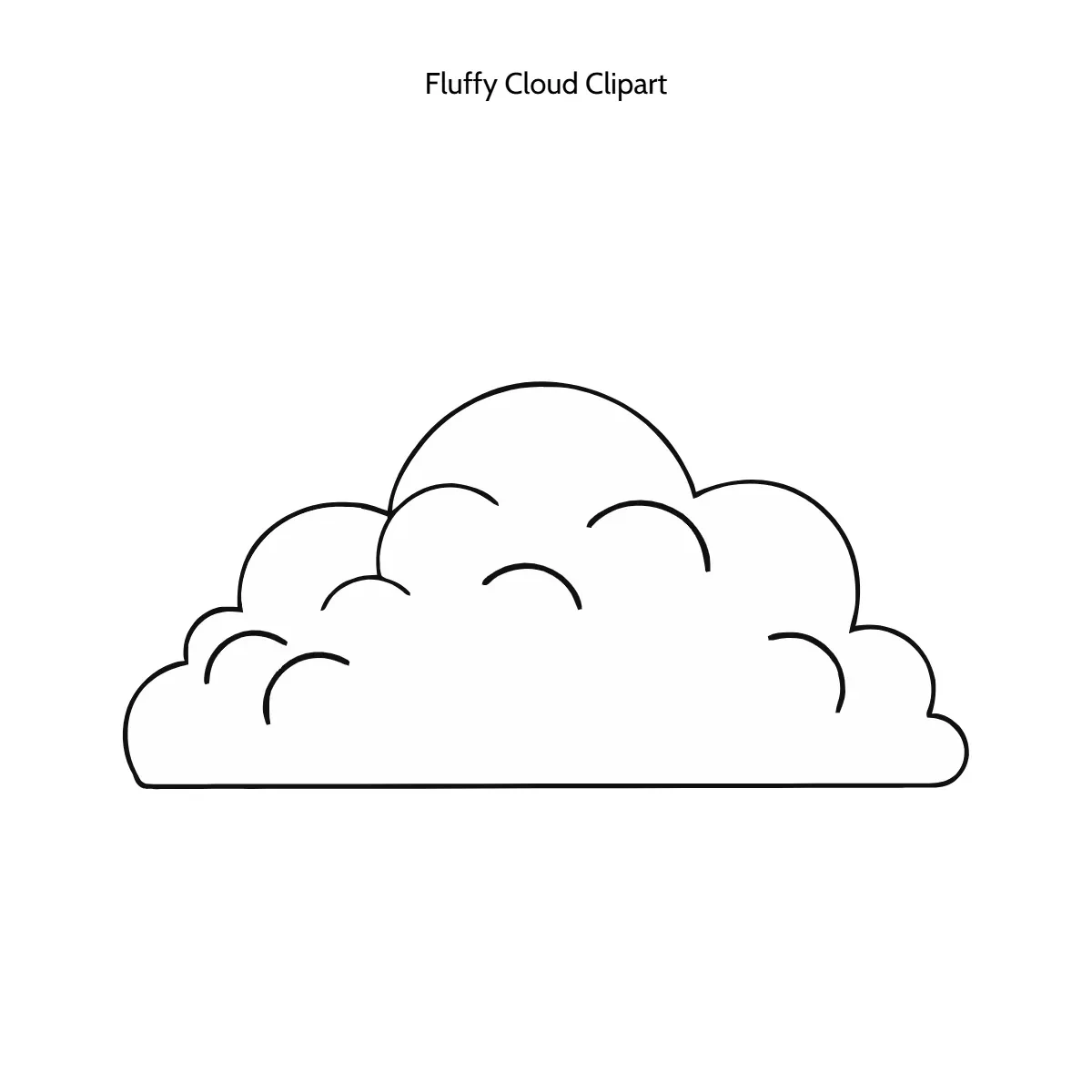 Free Fluffy Cloud Clipart Template to Edit Online