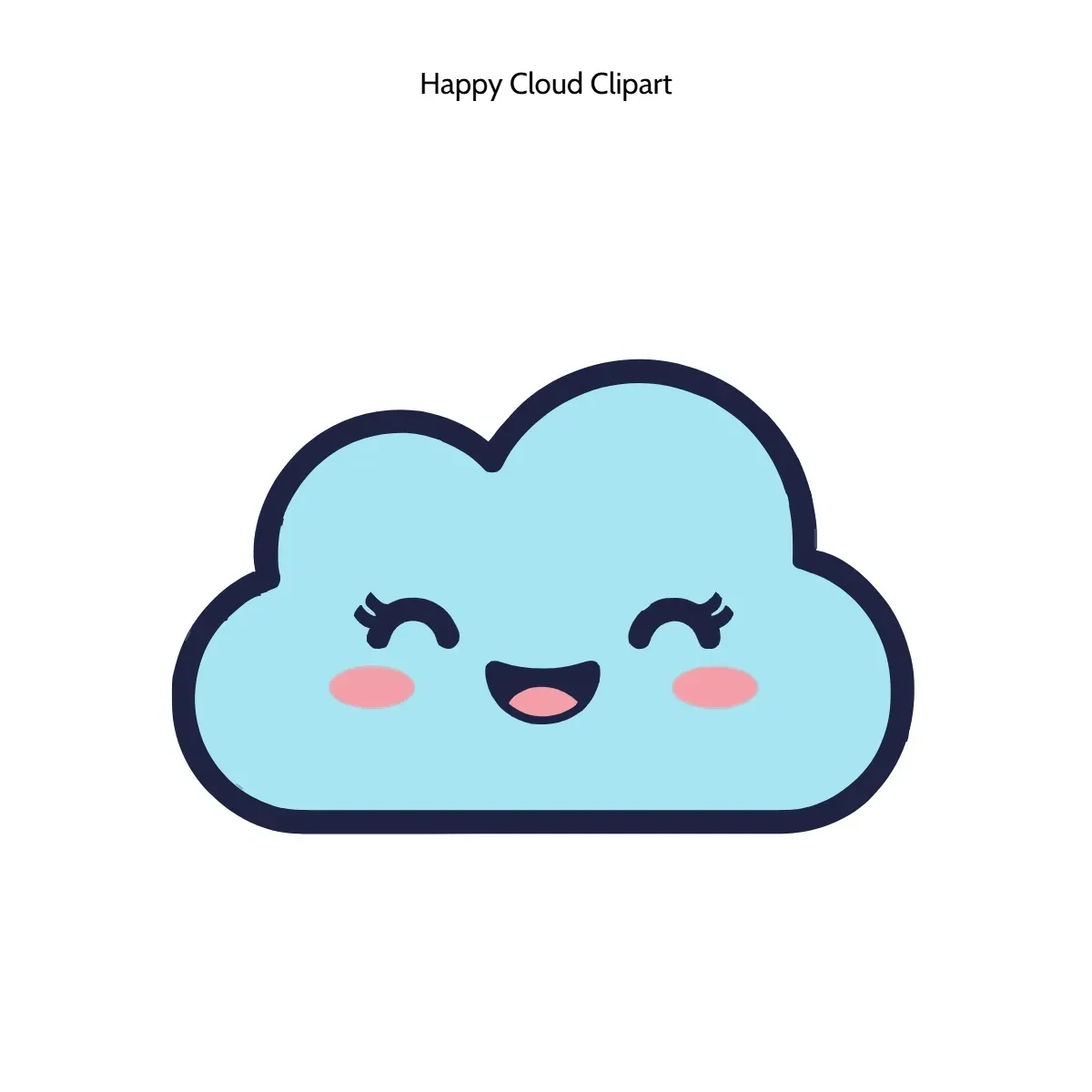 Free Happy Cloud Clipart Template to Edit Online