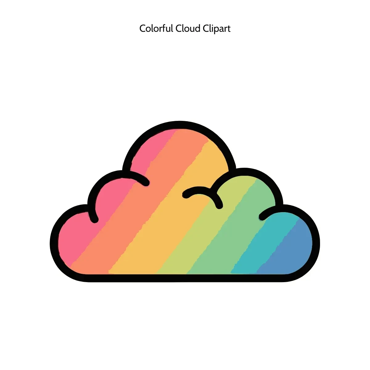 Free Colorful Cloud Clipart Template to Edit Online