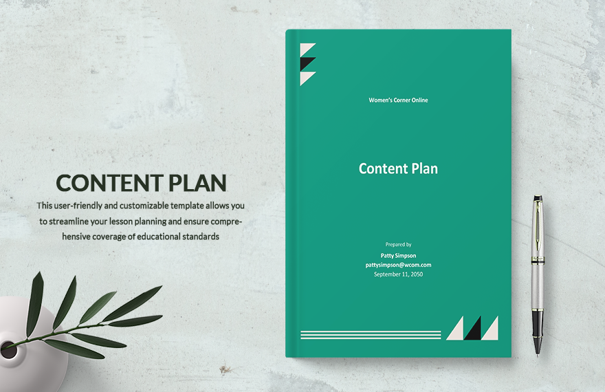 Sample Content Plan Template