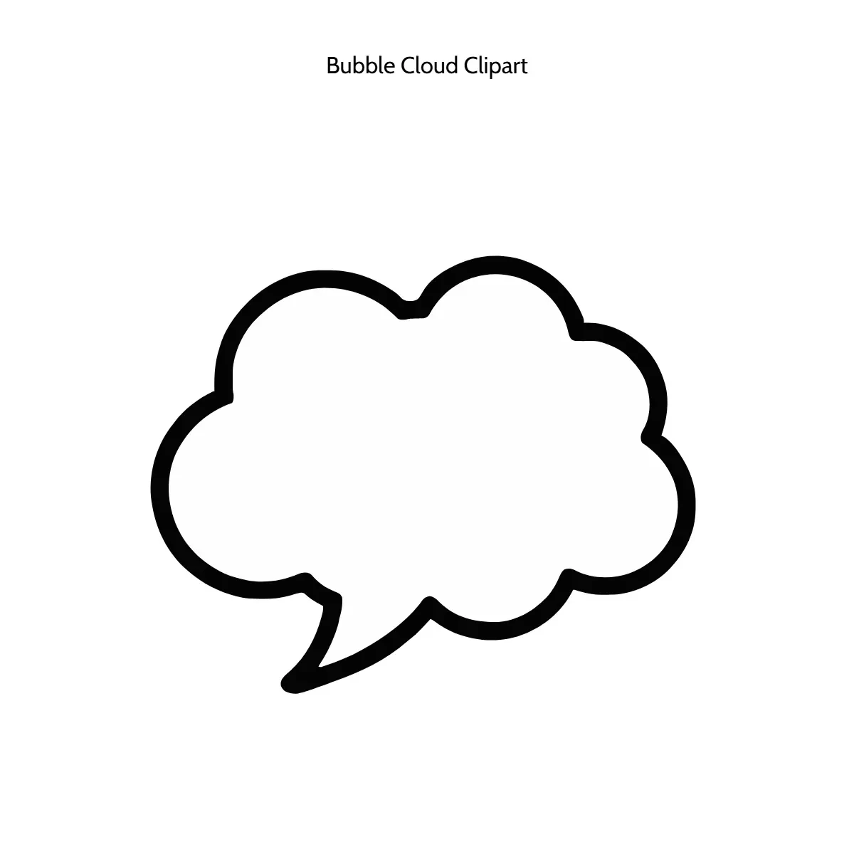 Free Bubble Cloud Clipart Template to Edit Online Free Bubble Cloud Clipart Template to Edit Online